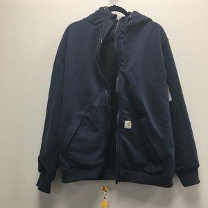 Carhartt Men's Rain Defender Loose Fit Thermal-Lined Full-Zip Sweatshirt